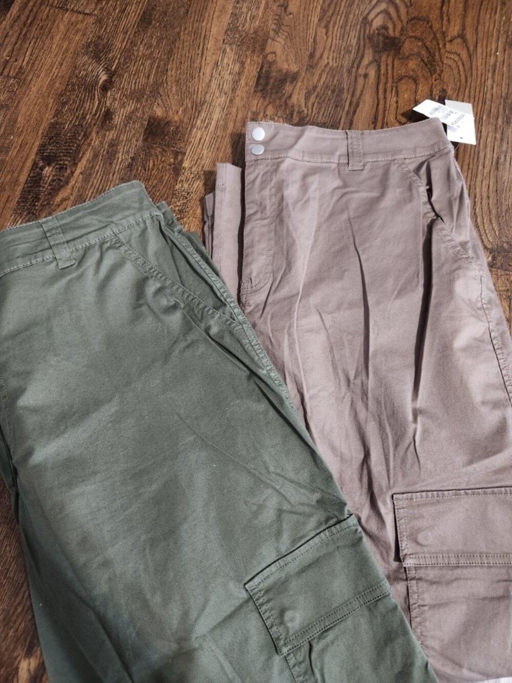BP. Women’s Wide leg Cargo Pants | 2 pairs | Brown & Olive Green size large